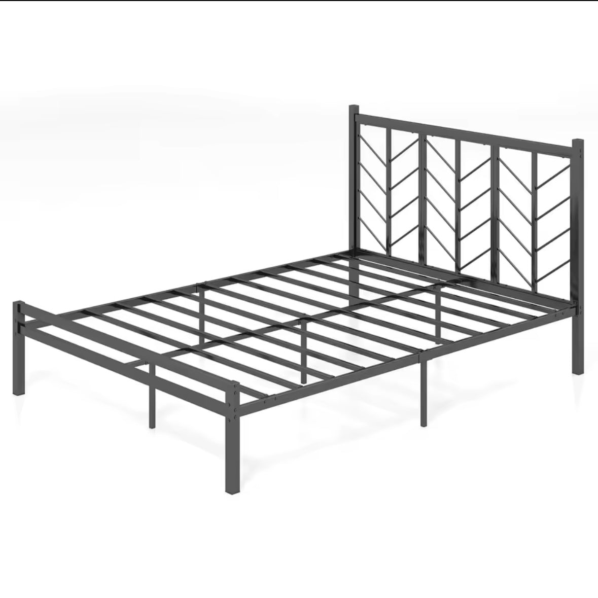 Herringbone Metal Bed Frame