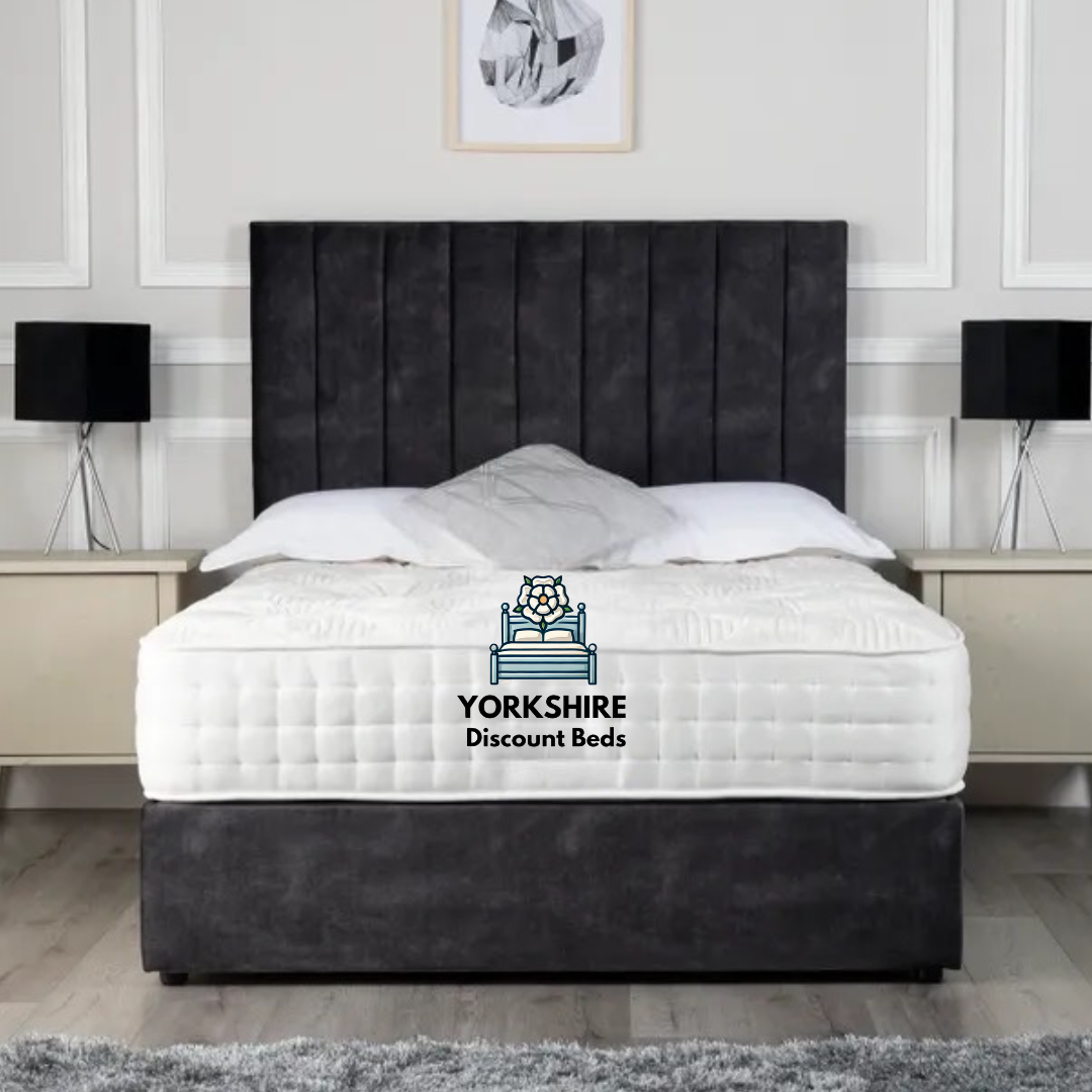 Divan Bed with Line-Down Headboard