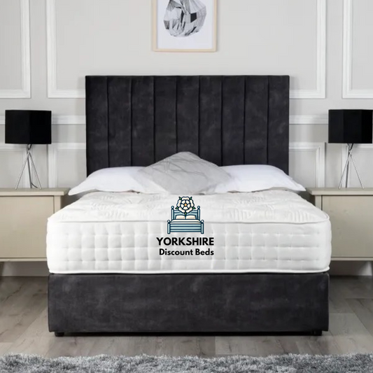 Divan Bed with Line-Down Headboard